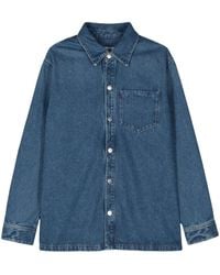 Ami Paris - Veste Ami De Coeur En Jean - Lyst
