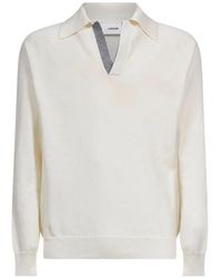 Lardini - Contrast-Trim Raglan-Sleeve Sweater - Lyst