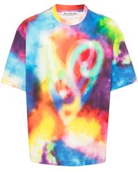 Acne Studios - Abstract-Print Organic-Cotton T-Shirt - Lyst