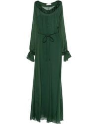 Raquel Diniz - Gerüschtes Kate Maxikleid mit Schleifenverschluss - Lyst