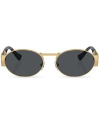 Versace - Medusa Head Round-Frame Sunglasses - Lyst