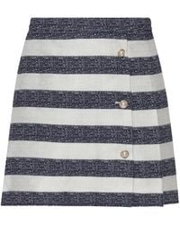 Kate Spade - Striped Mini Skirt - Lyst
