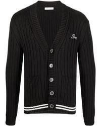 Valentino Garavani - Ribbed-Knit V-Neck Cardigan - Lyst