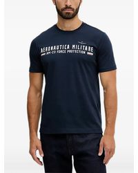 Aeronautica Militare - T-Shirt Graphique À Col Rond - Lyst