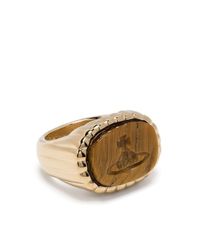 Vivienne Westwood - Denver Ring mit Logo - Lyst