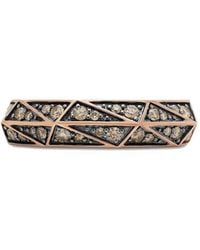David Yurman - 18Kt Rose Torqued Faceted Diamond Ring (6Mm) - Lyst