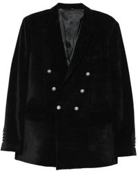 Reveres 1949 - Double-Breasted Velvet Jacket - Lyst