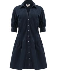 Cinq À Sept - Pleated-Panel Shirt Dress - Lyst