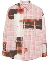 Acne Studios - Katoenen Overhemd Met Print - Lyst