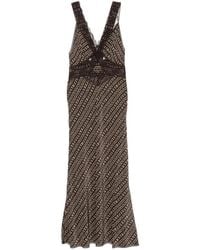 sir willa lace dress Willa' Lace-trimmed Cutout Silk Maxi Dress