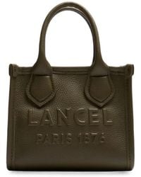 Lancel - Logo-Embossed Grained-Leather Tote Bag - Lyst