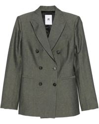 PT Torino - Romy Double-Breasted Peak-Lapels Blazer - Lyst