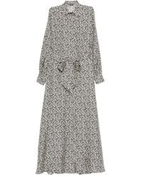 Kiton - Tie-Waist Printed Dress - Lyst