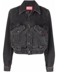 DIESEL - De-tracy Denim Jacket - Women's - Cotton - Lyst