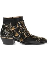 Chloé - Leather Ankle Boots 'Susanna' - Lyst