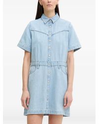 Levi's - Western-Yoke Button-Down Mini Dress - Lyst