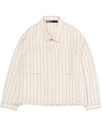Bimba Y Lola - Striped Denim Jacket - Lyst