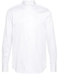 Canali - Overhemd Met Gespreide Kraag - Lyst