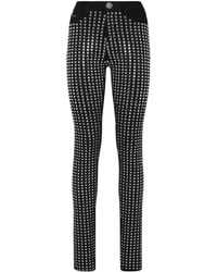 Philipp Plein - Crystal-Embellished Cotton Blend Skinny Jeans - Lyst