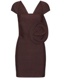 ROTATE BIRGER CHRISTENSEN - Rose Cap-Sleeve Mini Dress Dark - Lyst
