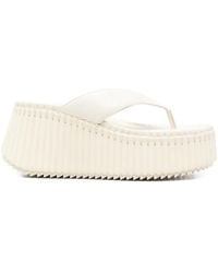 Chloé - Sandalen Mit Flatform-Sohle - Lyst