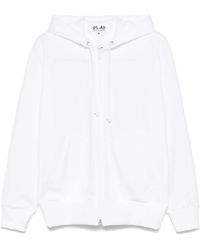 COMME DES GARÇONS PLAY - Signature Heart-Patch Hoodie - Lyst