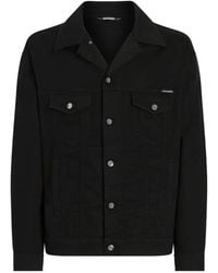 Dolce & Gabbana - Button-Up Denim Jacket - Lyst