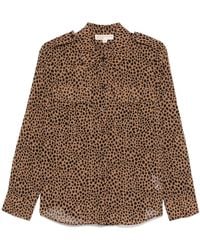 MICHAEL Michael Kors - Camisa con motivo de leopardo - Lyst
