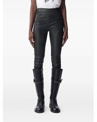 Ann Demeulemeester - Florence Leather Leggings - Lyst