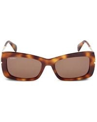Max Mara Eyewear - Rectangle-Frame Sunglasses - Lyst