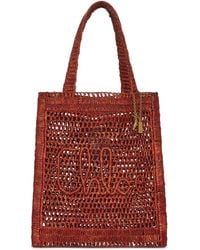 Chloé - Summer Banana Logo Raffia Tote - Lyst