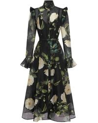 LEO LIN - Maxikleid mit Blumen-Print - Lyst