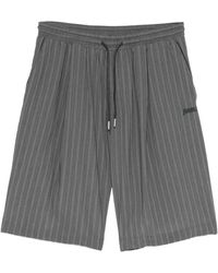 Juun.J - Pinstripe-Print Drawstring Shorts - Lyst