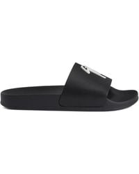 Giuseppe Zanotti - Brett Logo-Embellished Slides - Lyst