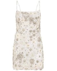 Rachel Gilbert - Francesca Embellished Fitted Mini Dress - Lyst