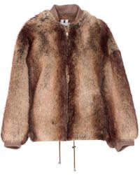 S.W.O.R.D - Faux-Fur Round Neck Jacket - Lyst