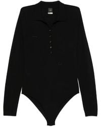 Pinko - Long-Sleeve Buttoned Bodysuit - Lyst