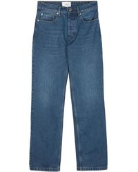 Ami Paris - Halbhohe Straight-Leg-Jeans - Lyst