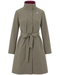K-Way - Reversible Belted Trench Coat - Lyst