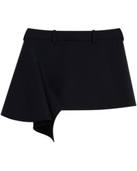 Givenchy - Slashed Wollen Mini-Rok - Lyst