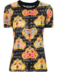 Versace - T-Shirt mit Heart Couture-Print - Lyst