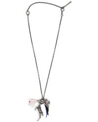 Dries Van Noten - Feather Pendant Necklace - Lyst