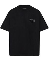 AllSaints - Dreamer Etta T-Shirt Met Logoprint - Lyst