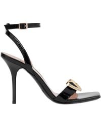 Love Moschino - Heart Buckle Sandals - Lyst