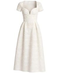 Elie Saab - Robe Mi-Longue En Macramé - Lyst