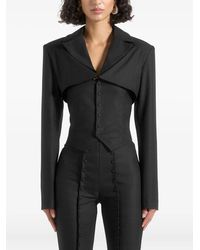 Manière De Voir - Lise Cropped Tailored Blazer Set - Lyst