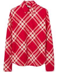 Burberry - Check-pattern Cotton Flannel Shirt - Lyst