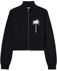 Palm Angels - Palm Tree Knitted Track Top - Lyst