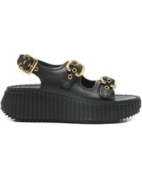Chloé - Nama Flatform-Sandalen Mit Schnalle - Lyst