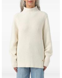 Michael Kors - Gerippter Pullover Mit Stehkragen - Lyst